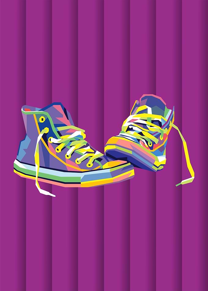 footwear sneaker pop art
