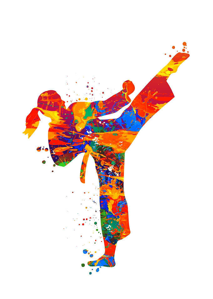 Watercolor Taekwondo