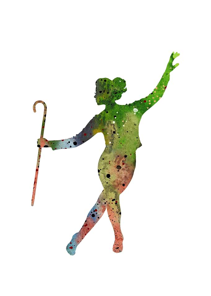 Tap dancing girl