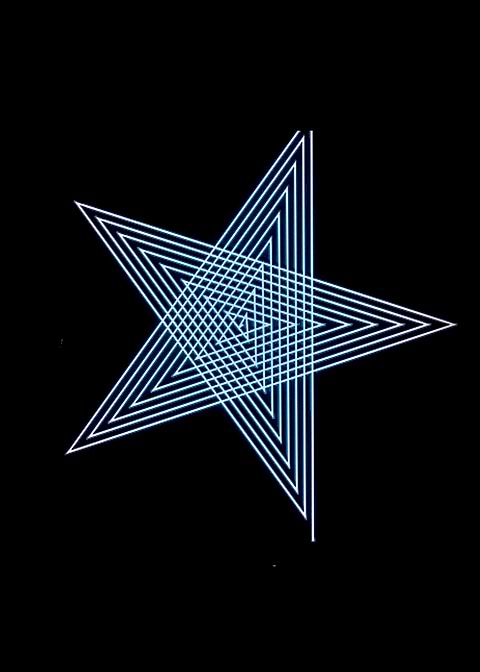 star abstract neon