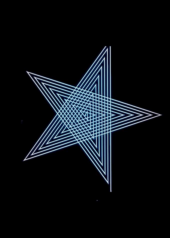 star abstract neon
