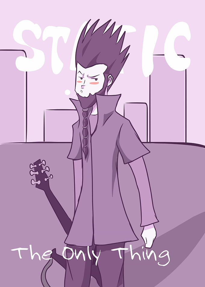cartoon of whyne static x