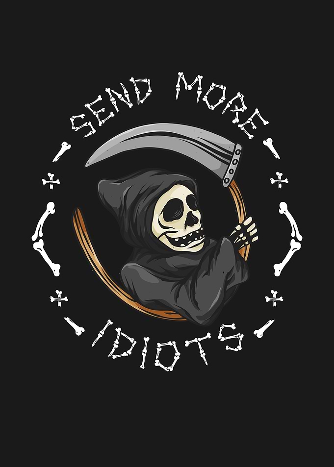 Grim Reaper Idiots Humor