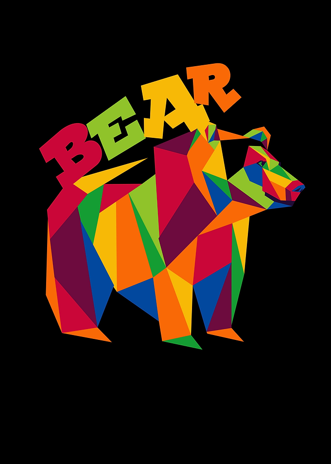animals painting bear