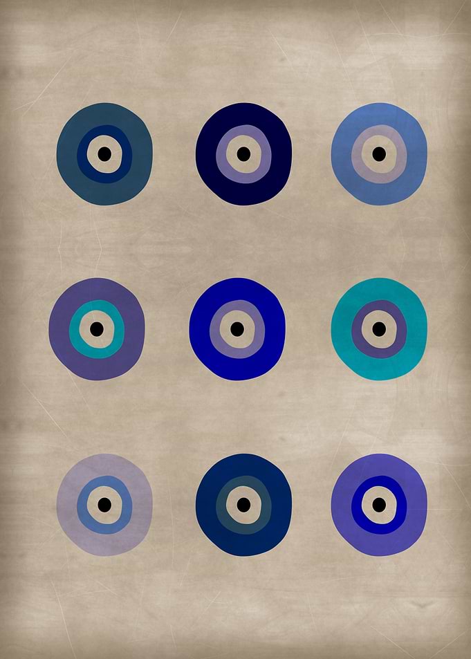 Blue Shades of Evil Eye