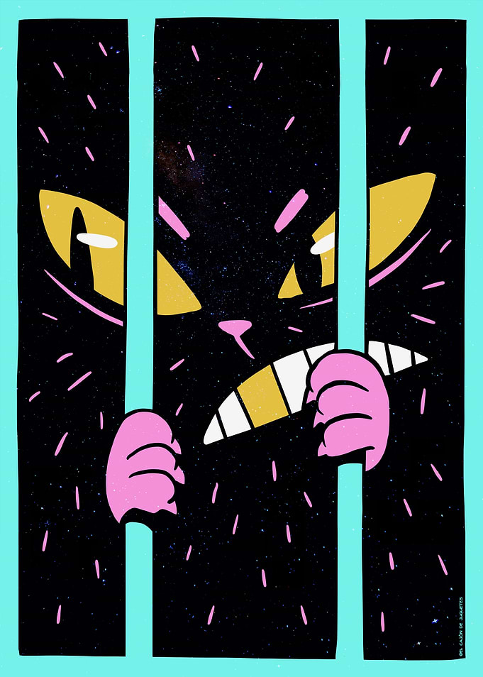 Trapped Cat