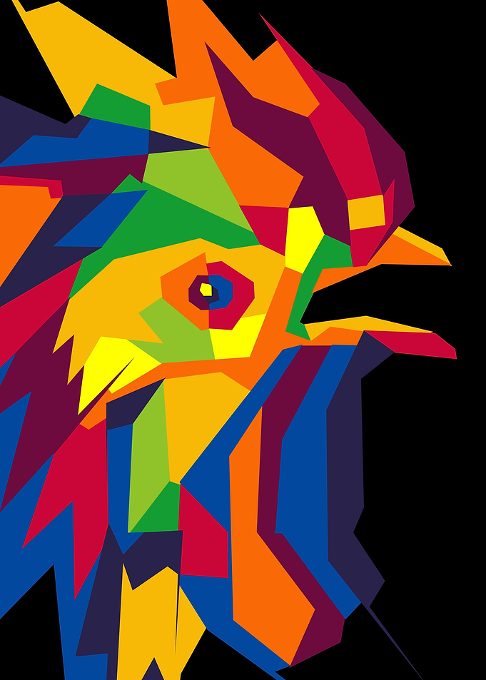 animal chicken painting