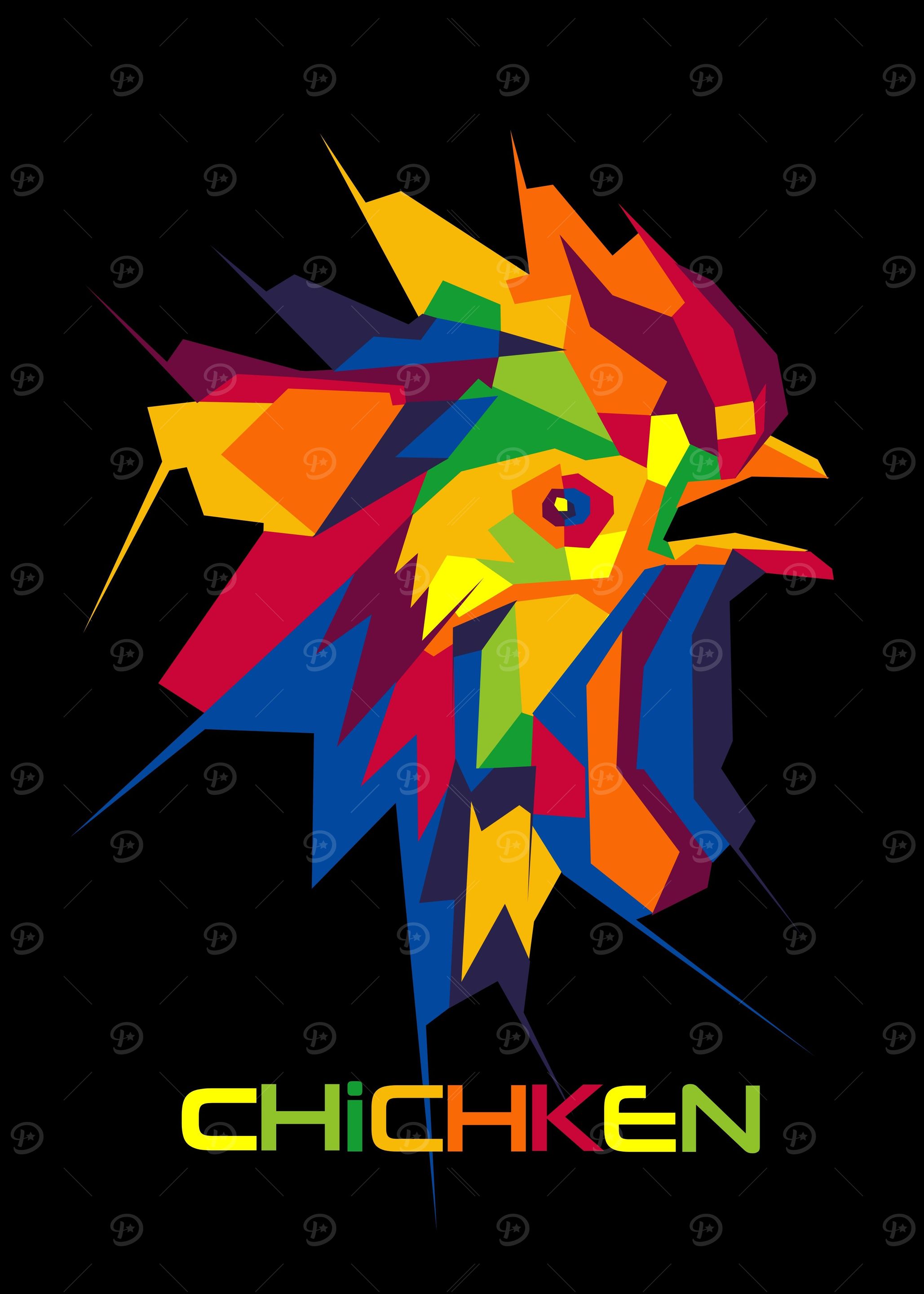 chichken color colorful