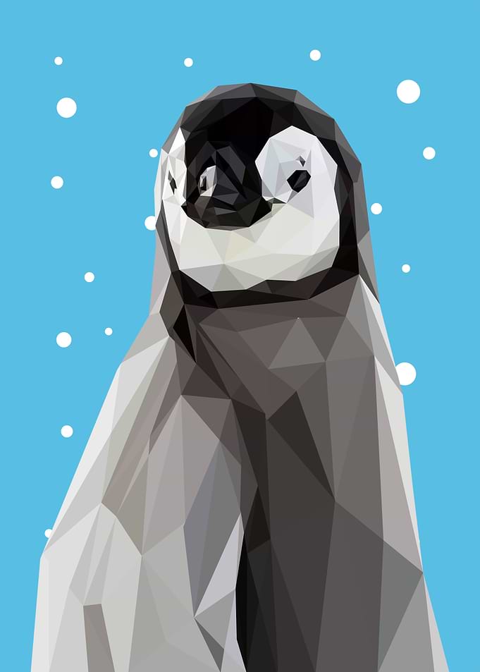 geometric animal Penguins