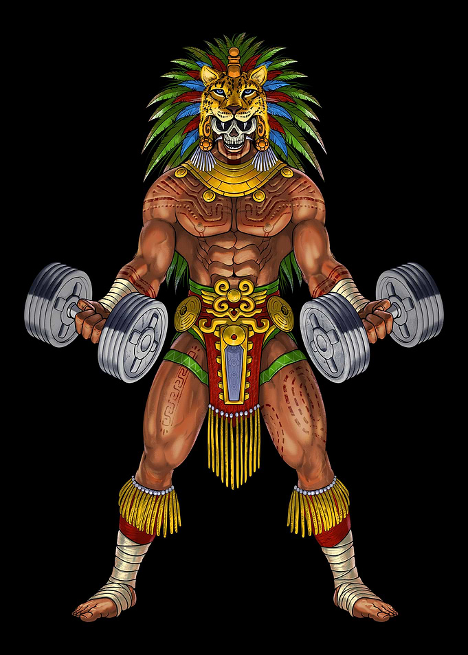 Aztec Warrior Bodybuilder