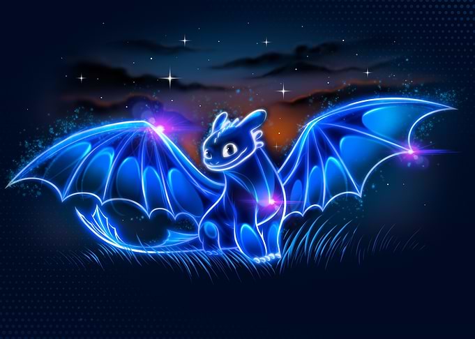 Toothless Neon