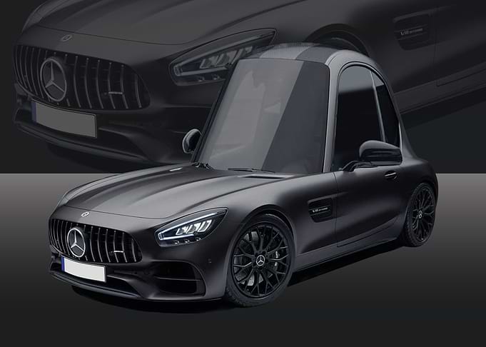 Mercedes AMG GT black