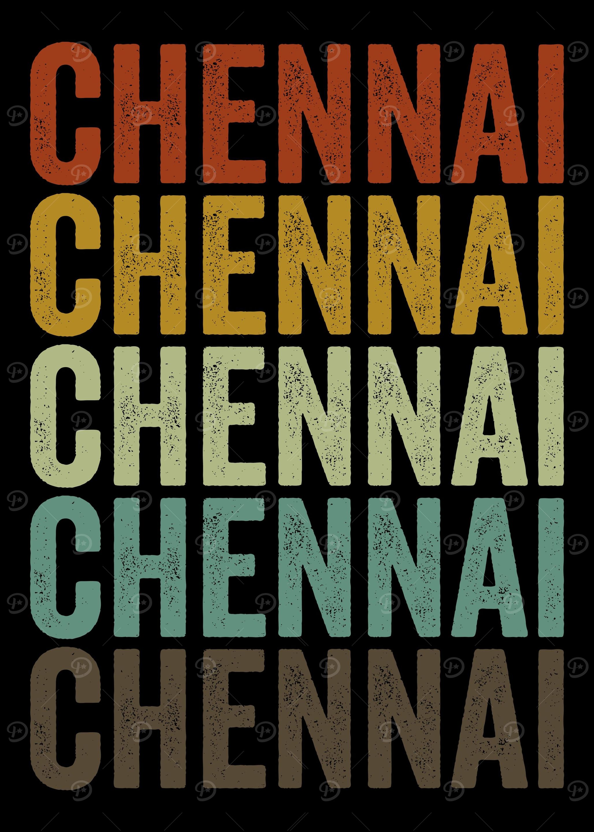 Chennai India Retro