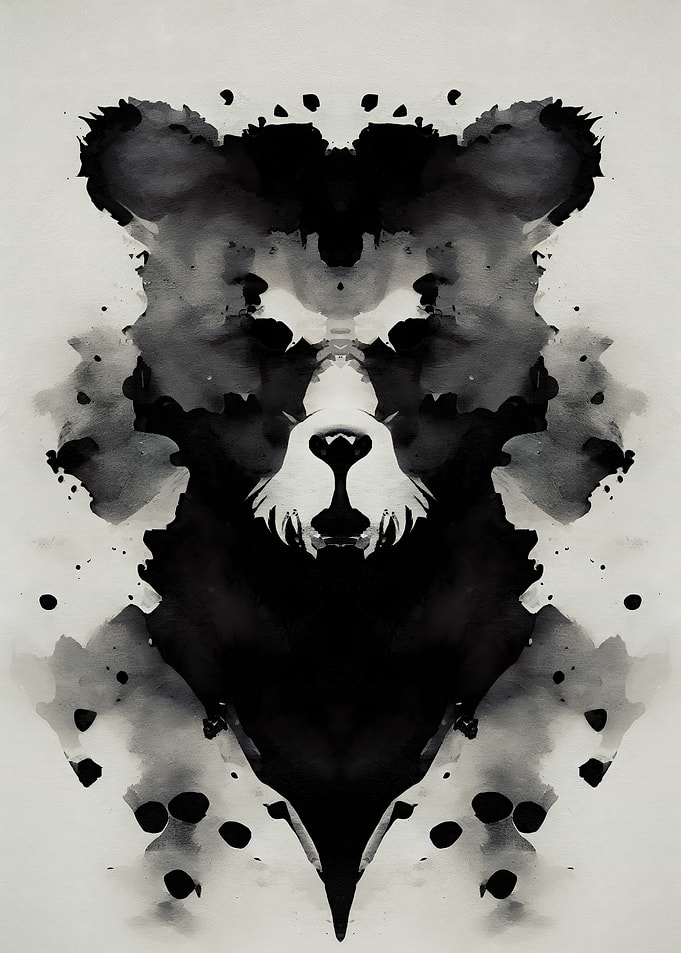 Bear Black Watercolor