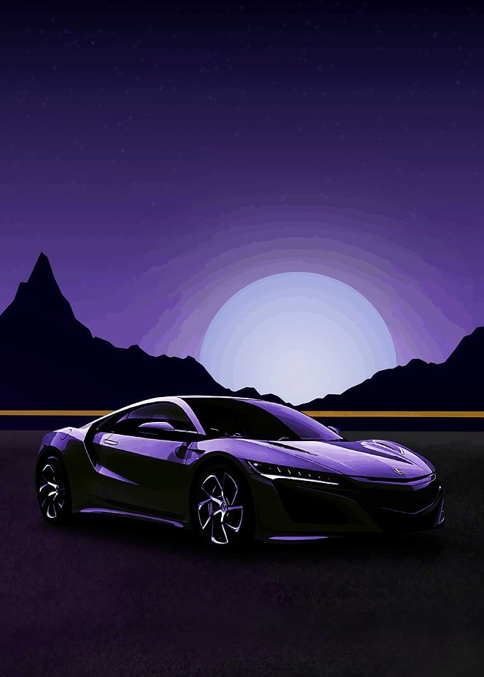 Sporty NSX Cars Retro