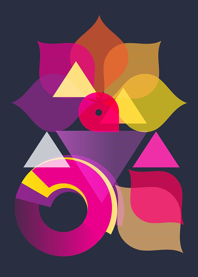 Spring colors and shapes