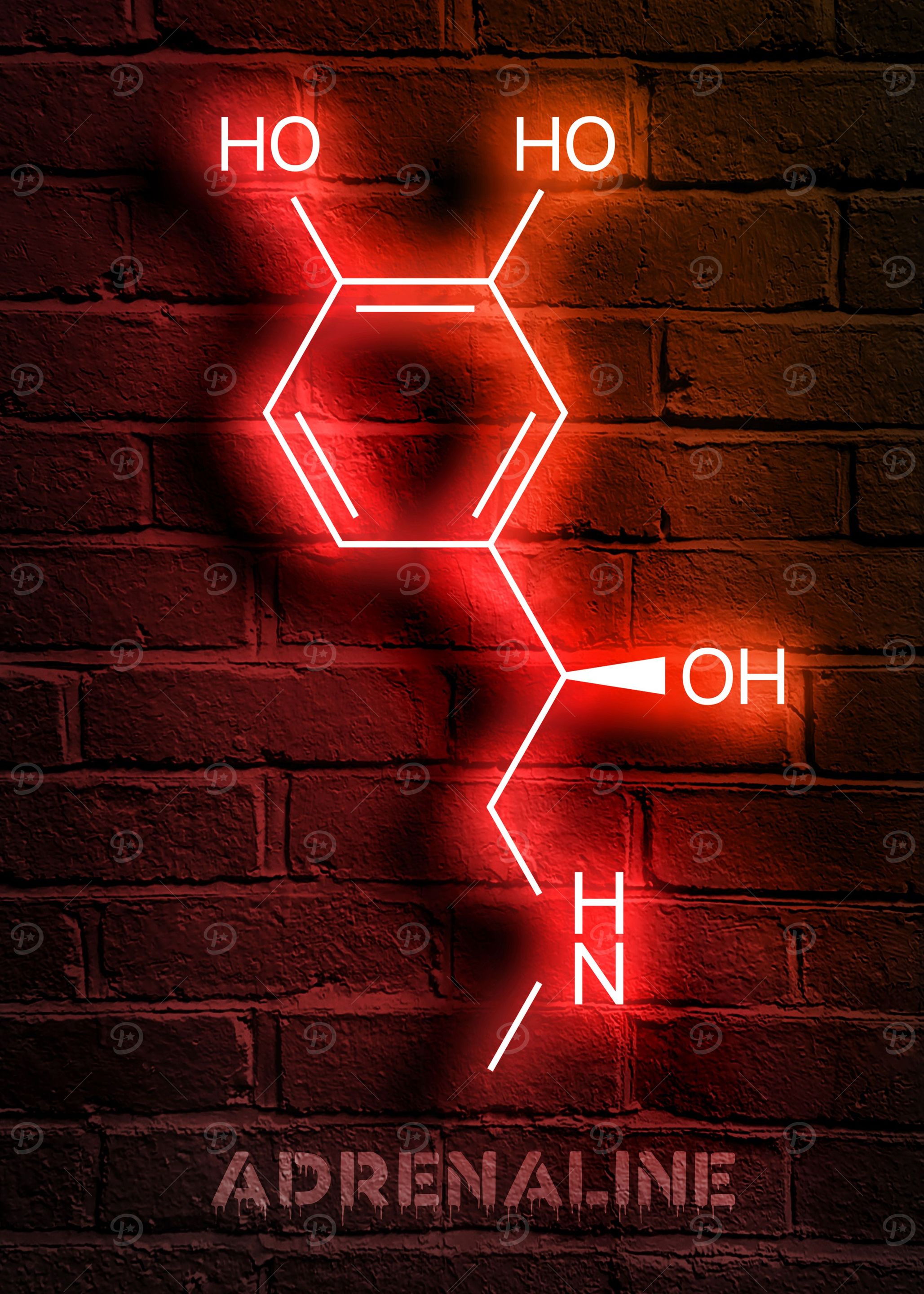 Adrenaline neon molecule