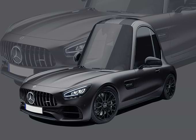 Mercedes AMG GT black