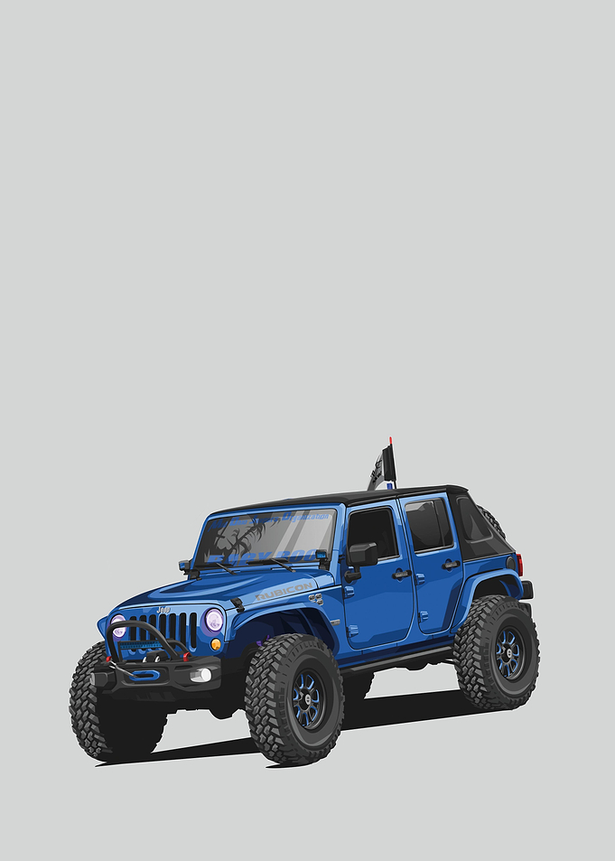 jeep wrangler blue
