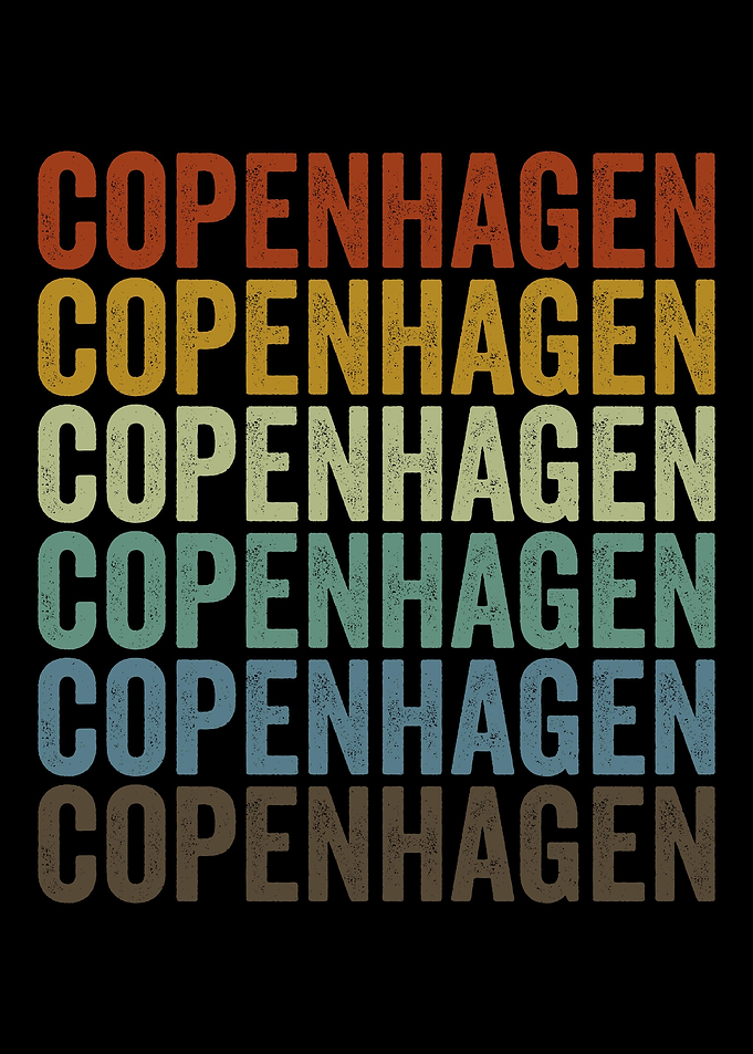 Copenhagen Denmark Retro
