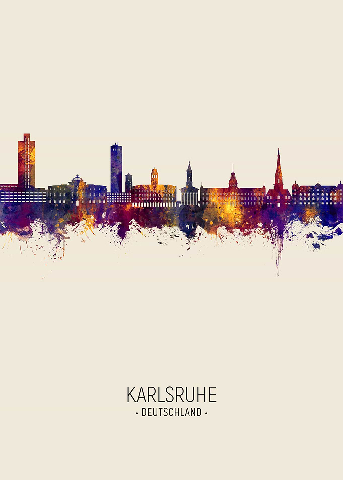 Karlsruhe Skyline Germany