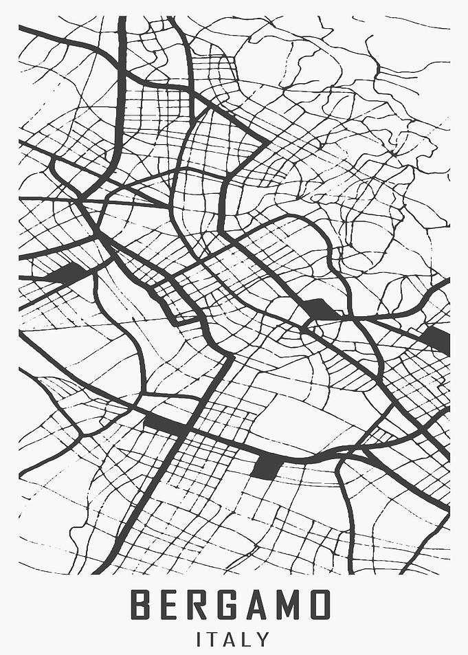 Bergamo Italy city map