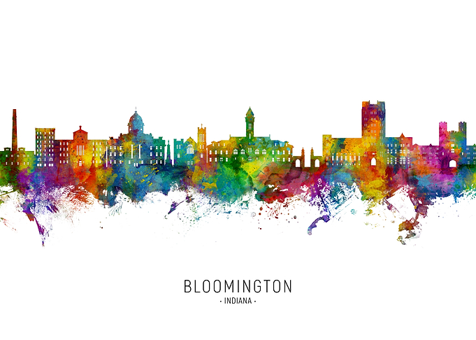 Bloomington IN Skyline