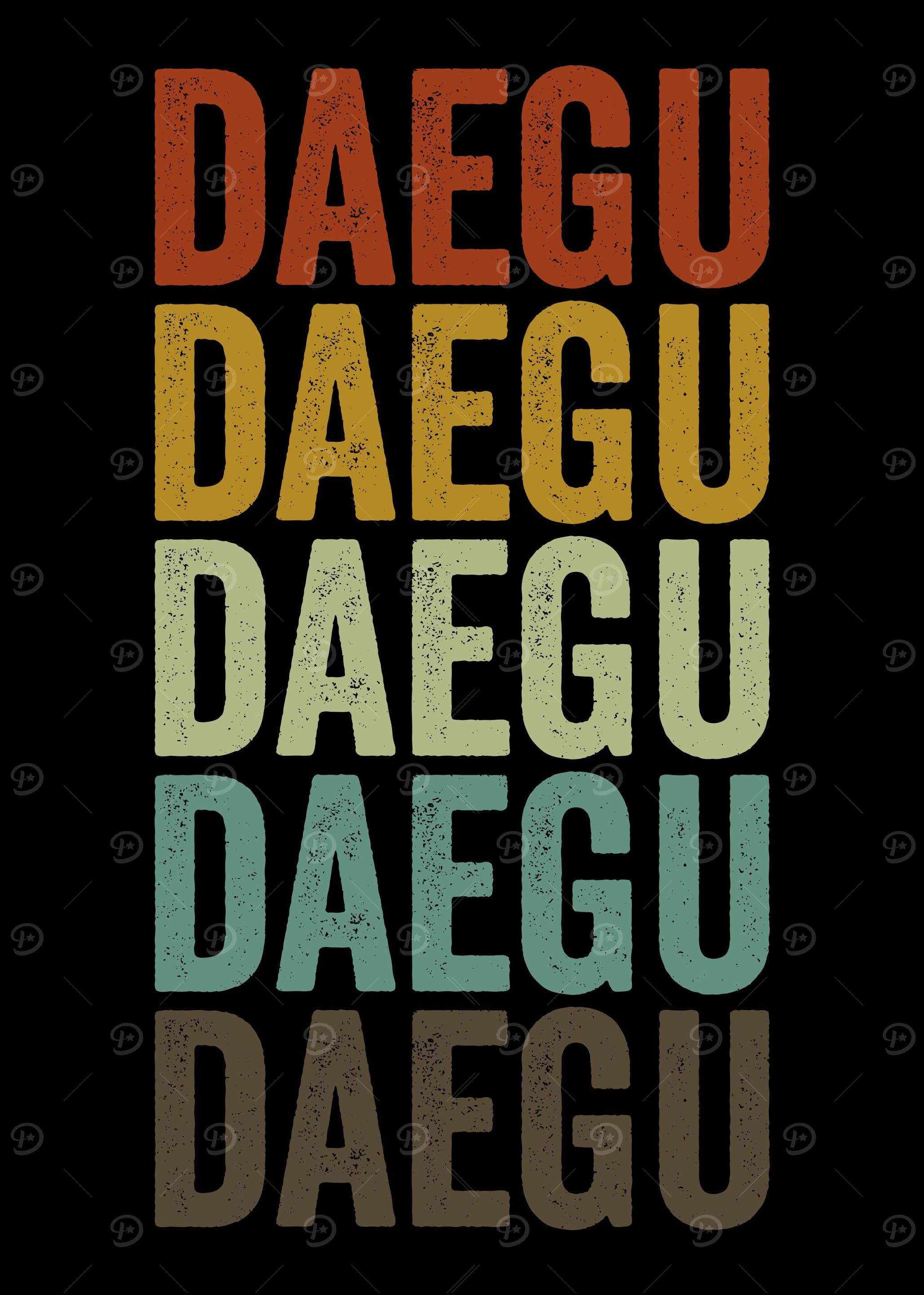 Daegu South Korea Retro