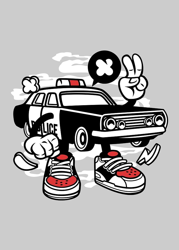 police car meme