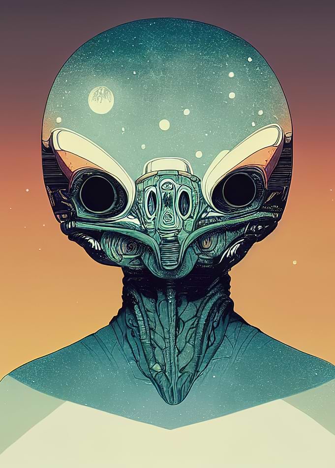 Retro alien