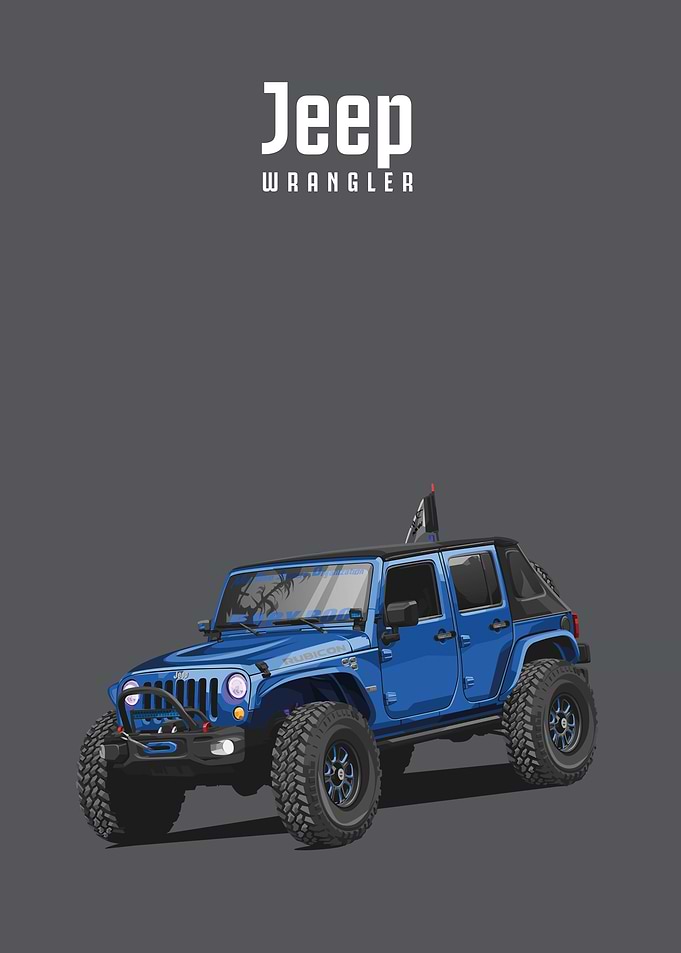 jeep wrangler blue