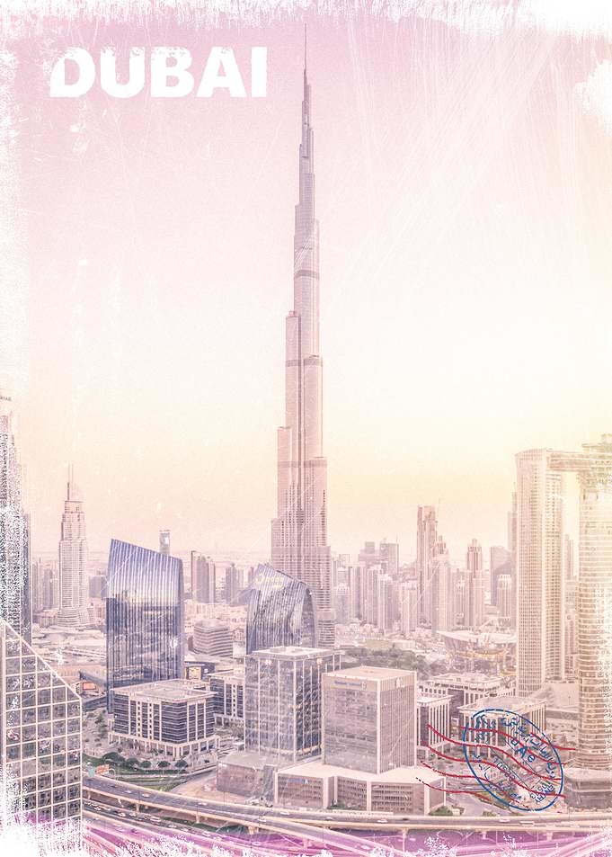 Vintage Dubai Poster