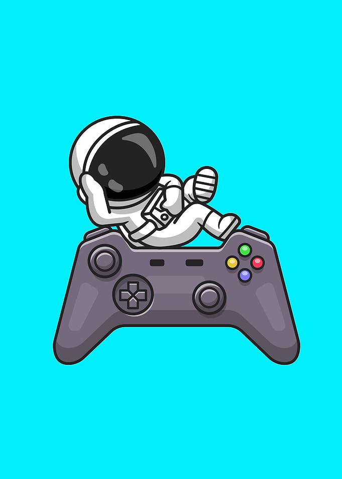 Astronaut chill relaxation