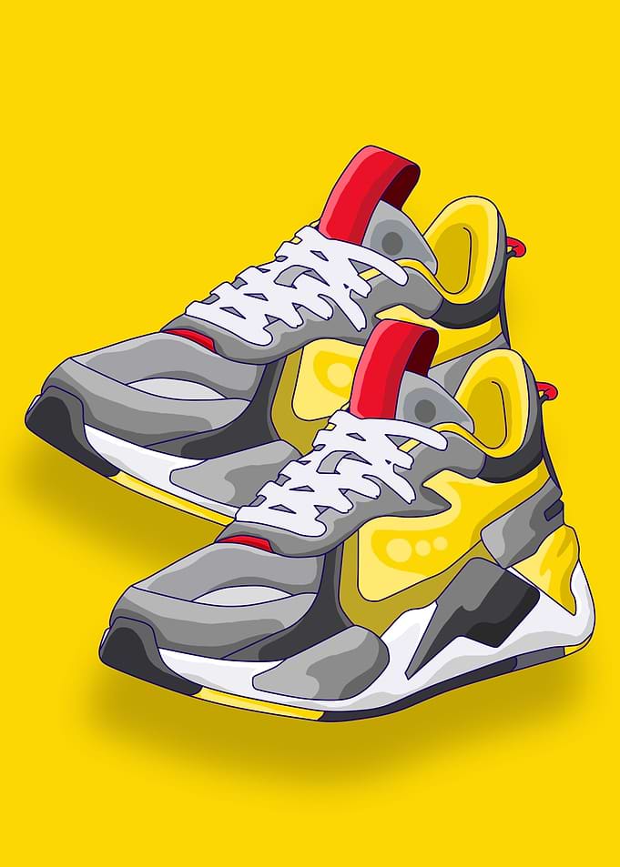 yellow shoes
