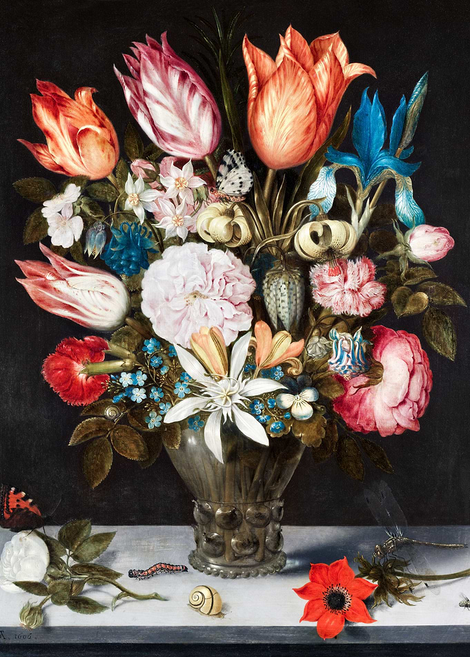 Flowers in a Glass 1606