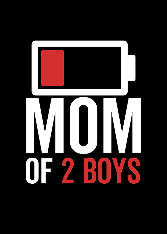 Low Battery Mom Of 2 Boys
