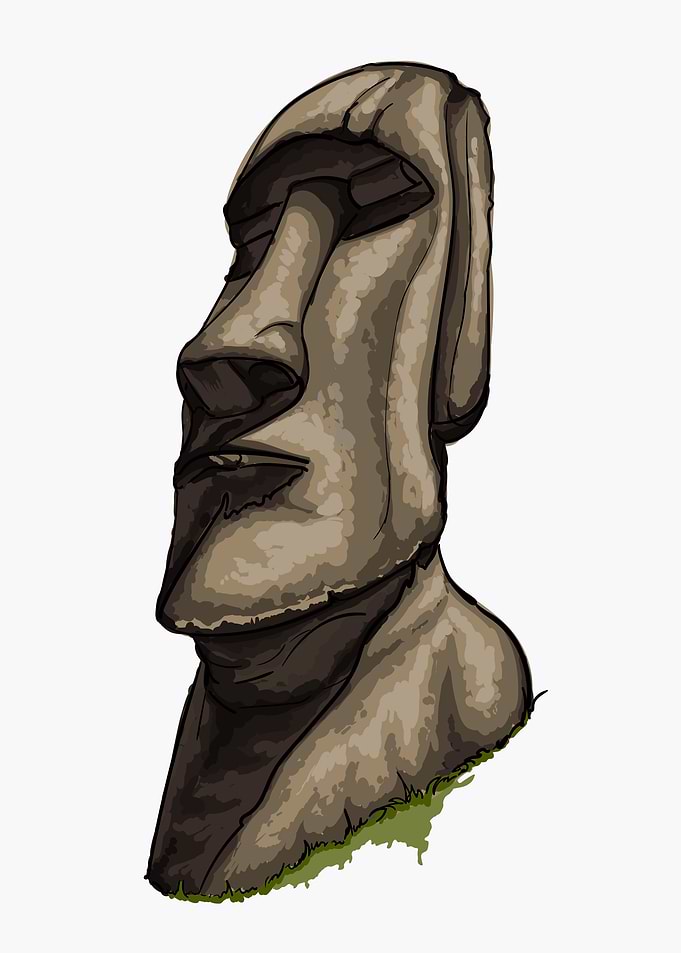 Moai statue easter island