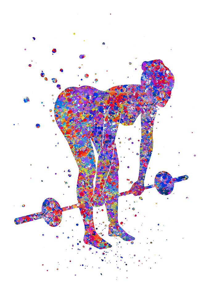 Woman weight lifter