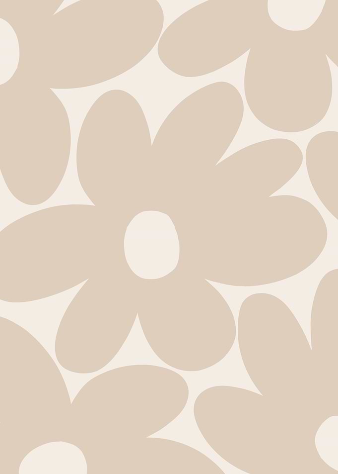 Retro Daisy Flowers Nude 1