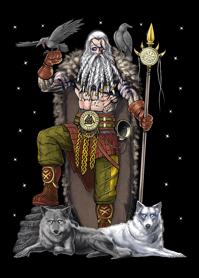 Viking Warrior God Odin
