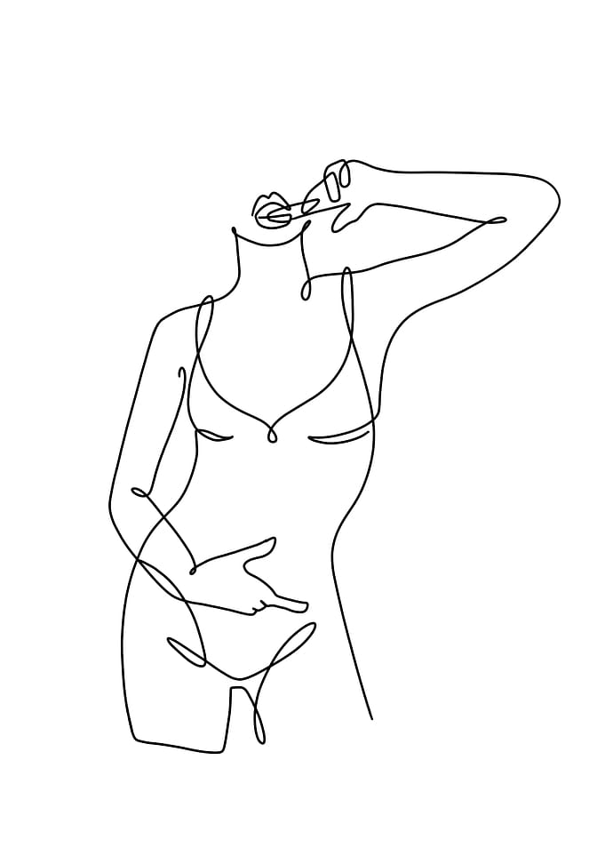 female minimalist bust