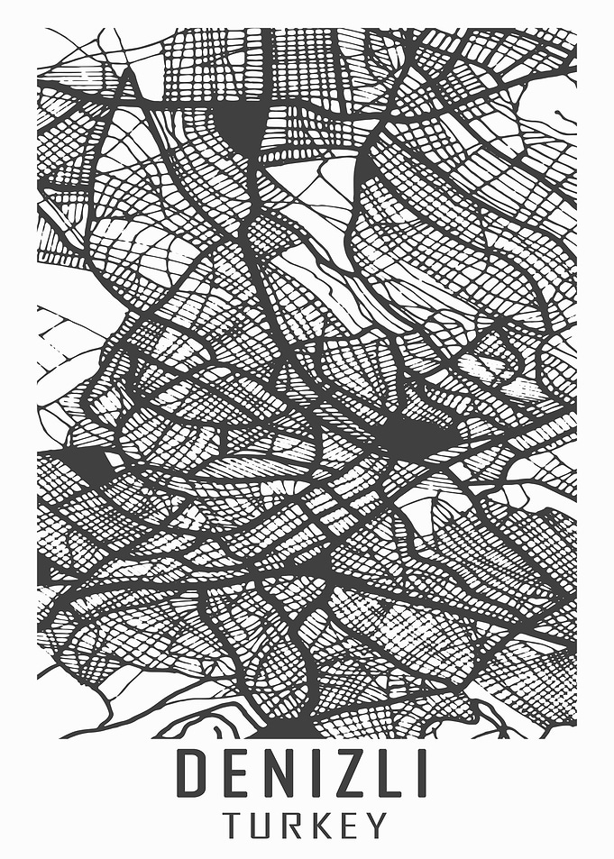 Denizli turkey city map