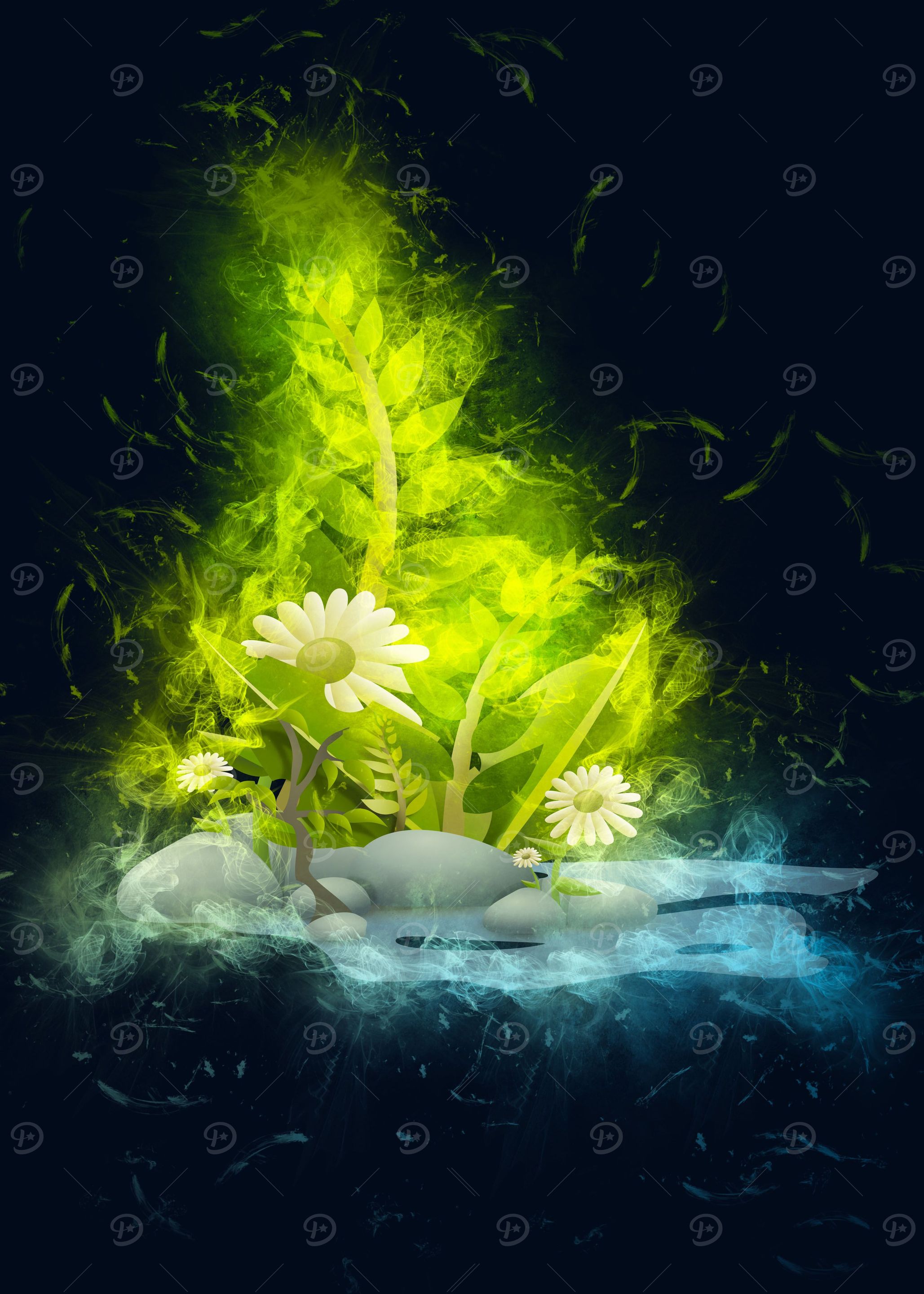 smoky flower