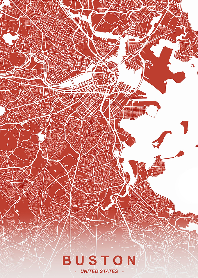 Boston City Map Monjave