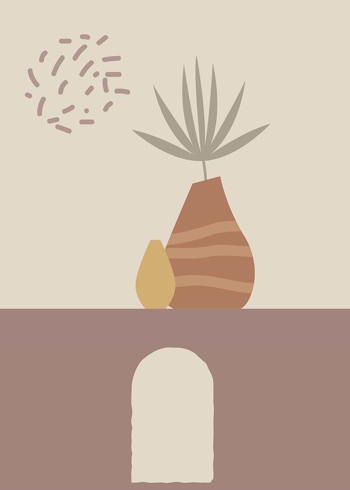 Bohemian Floral leaf vase