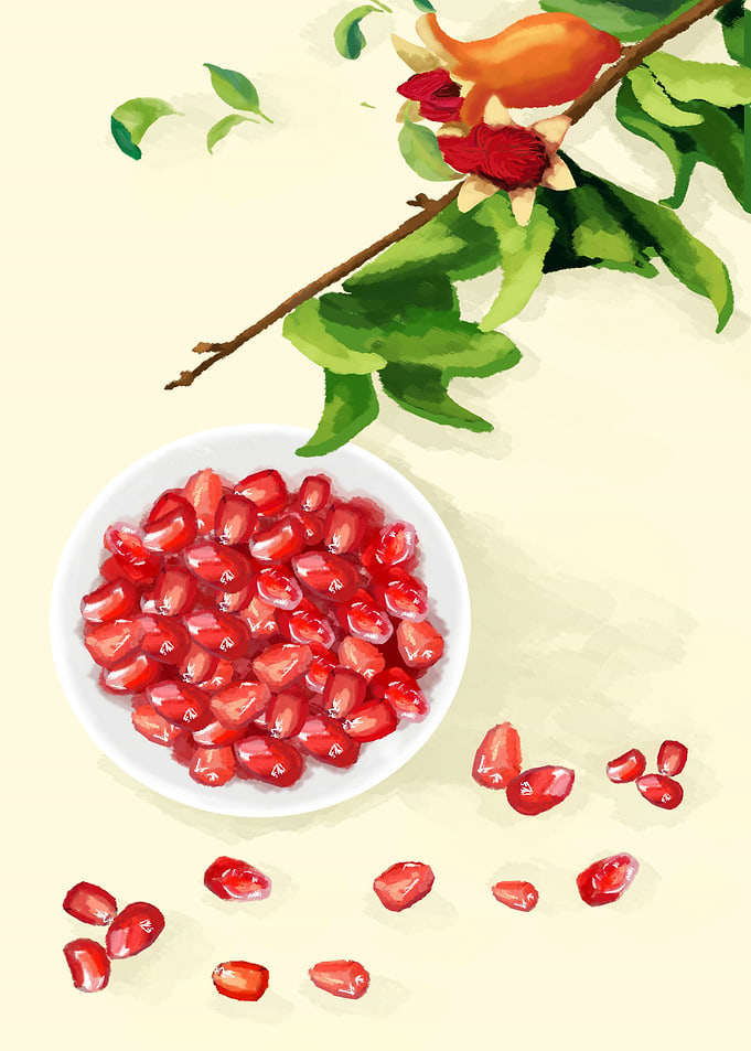 Pomegranate Fruits Food