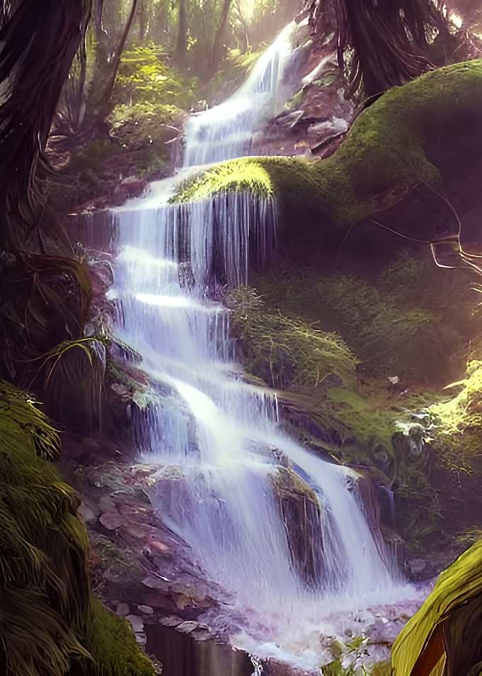 Cascading Waterfall