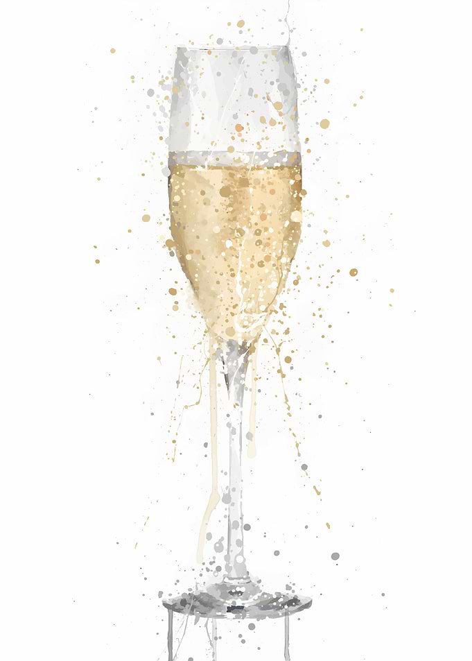 Champagne Flute White