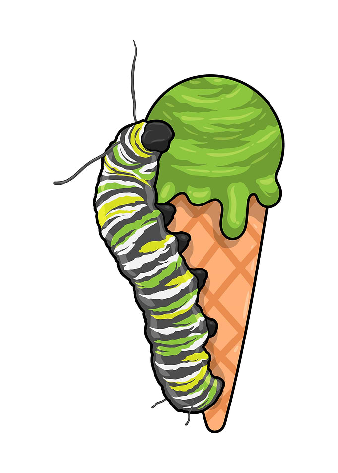 Caterpillar Ice cream