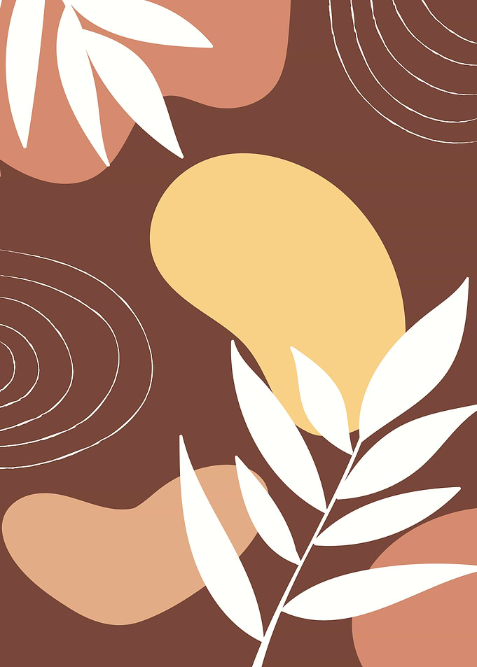 Abstract tropical leaves